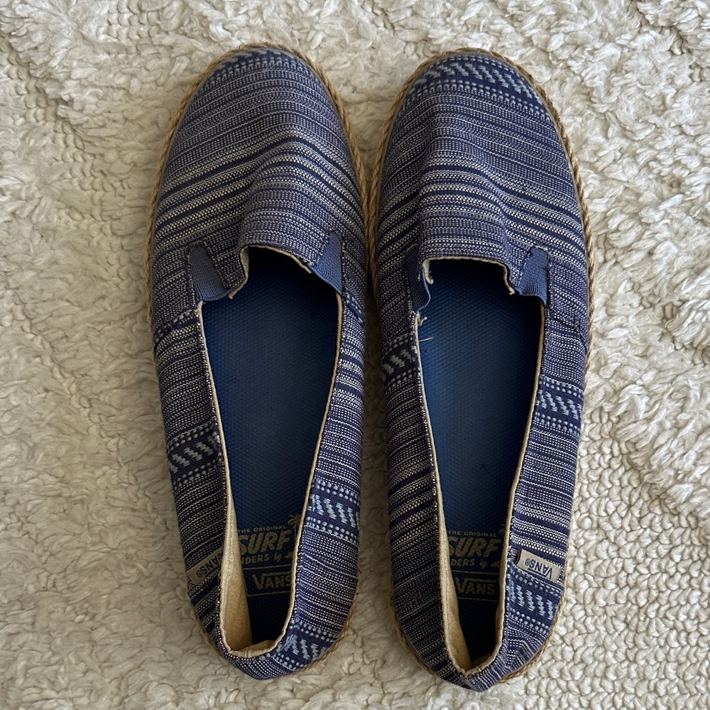 Vans Blue surf siders